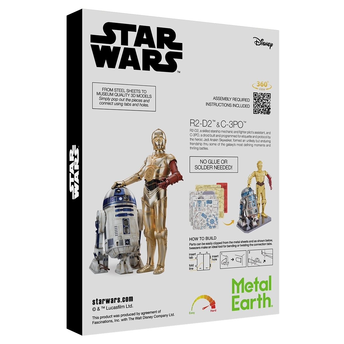 Metal Earth - Star Wars: C-3PO & R2-D2 Model Gift Set