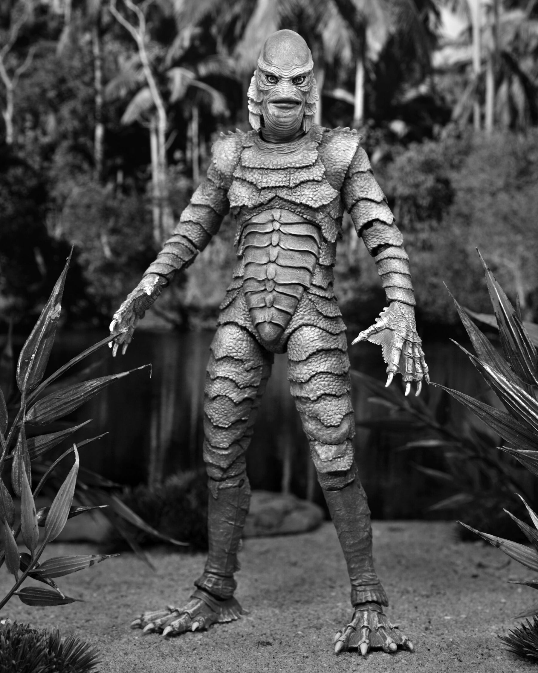 NECA Universal Monsters Ultimate Creature from the Black Lagoon (B&W) 7” Action Figure