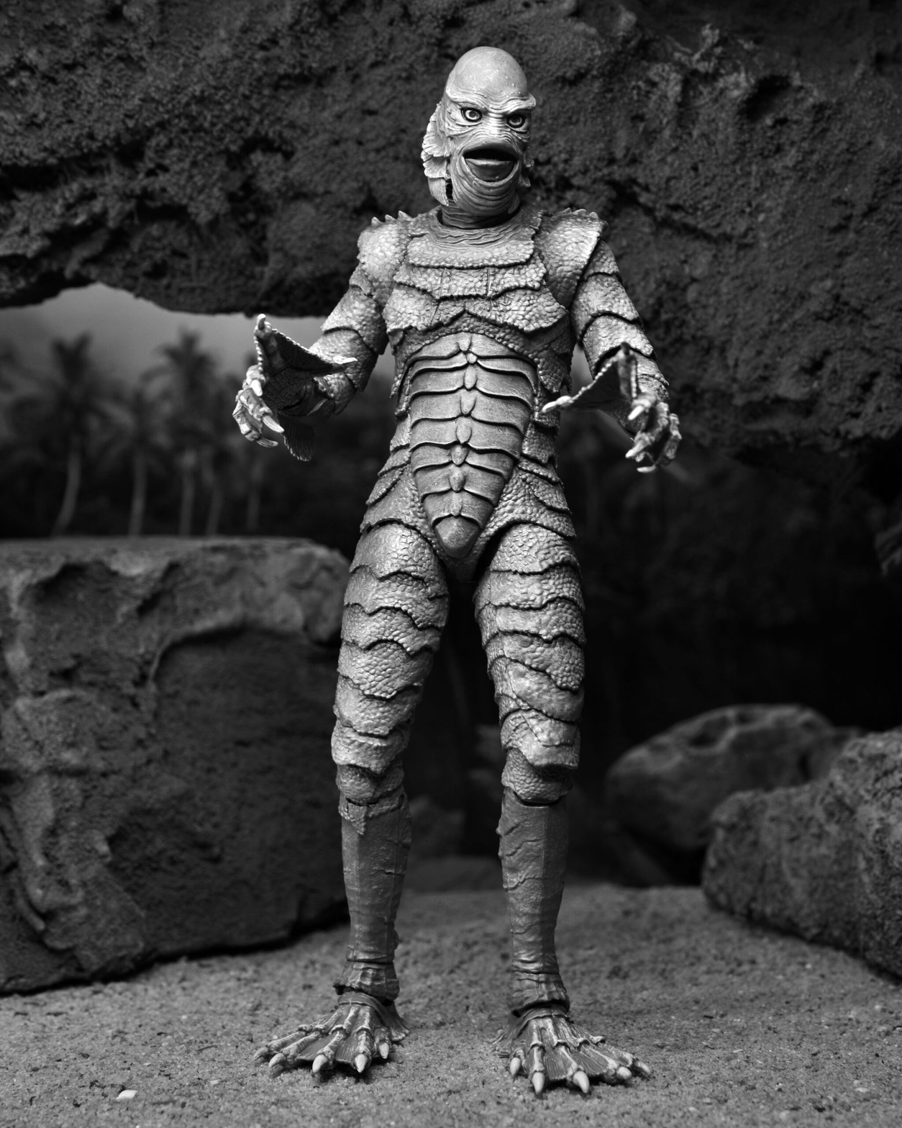 NECA Universal Monsters Ultimate Creature from the Black Lagoon (B&W) 7” Action Figure