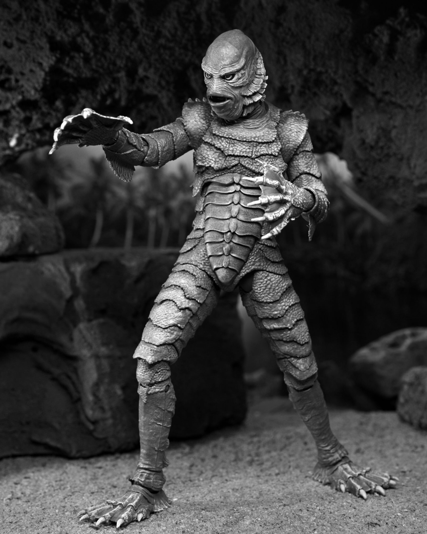 NECA Universal Monsters Ultimate Creature from the Black Lagoon (B&W) 7” Action Figure