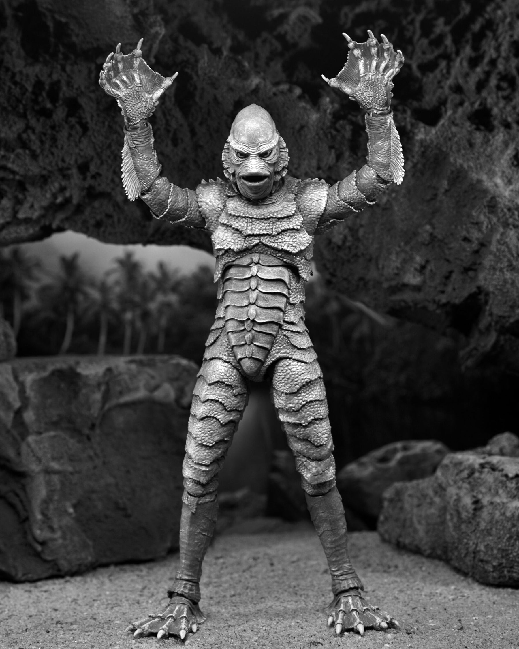 NECA Universal Monsters Ultimate Creature from the Black Lagoon (B&W) 7” Action Figure