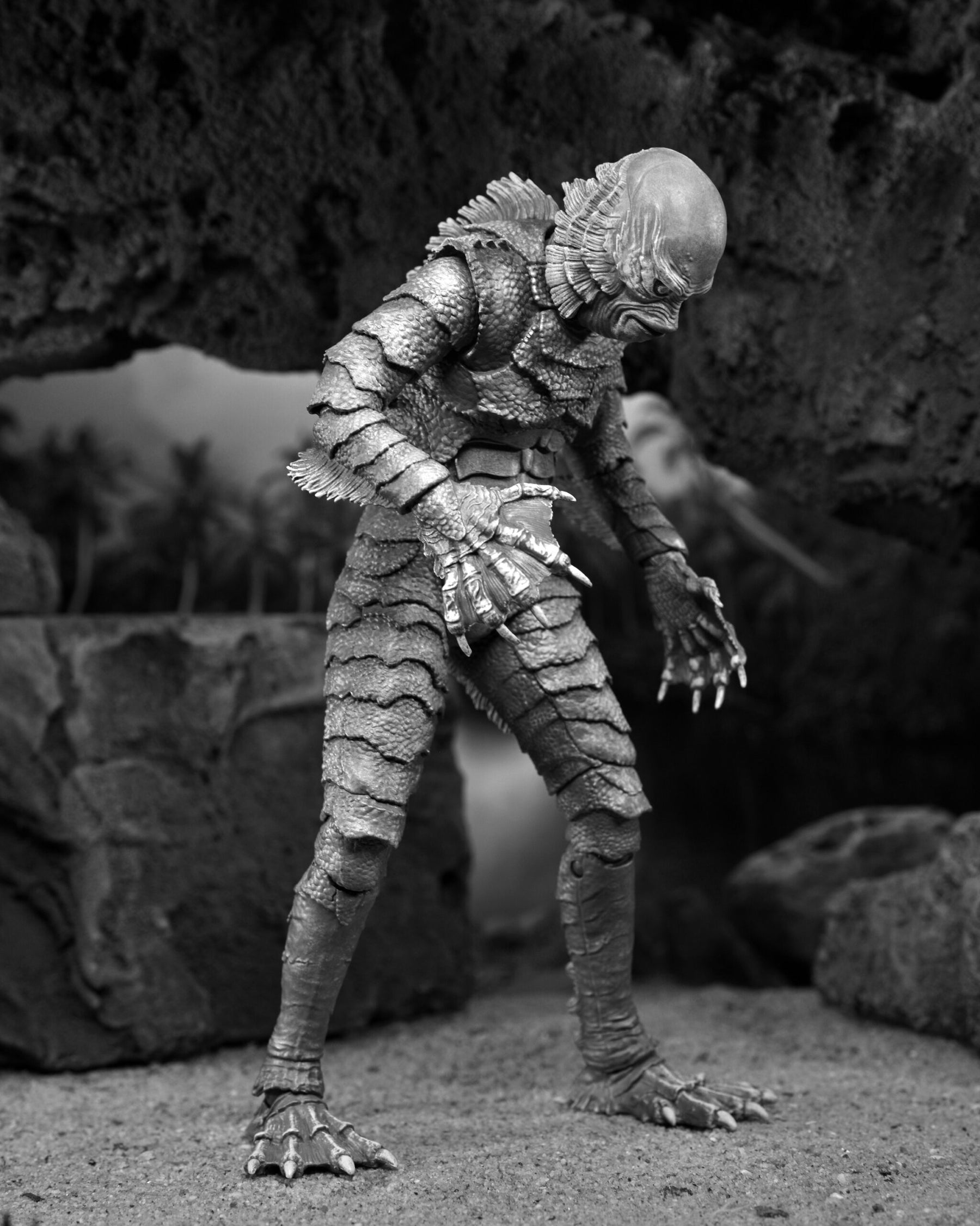 NECA Universal Monsters Ultimate Creature from the Black Lagoon (B&W) 7” Action Figure