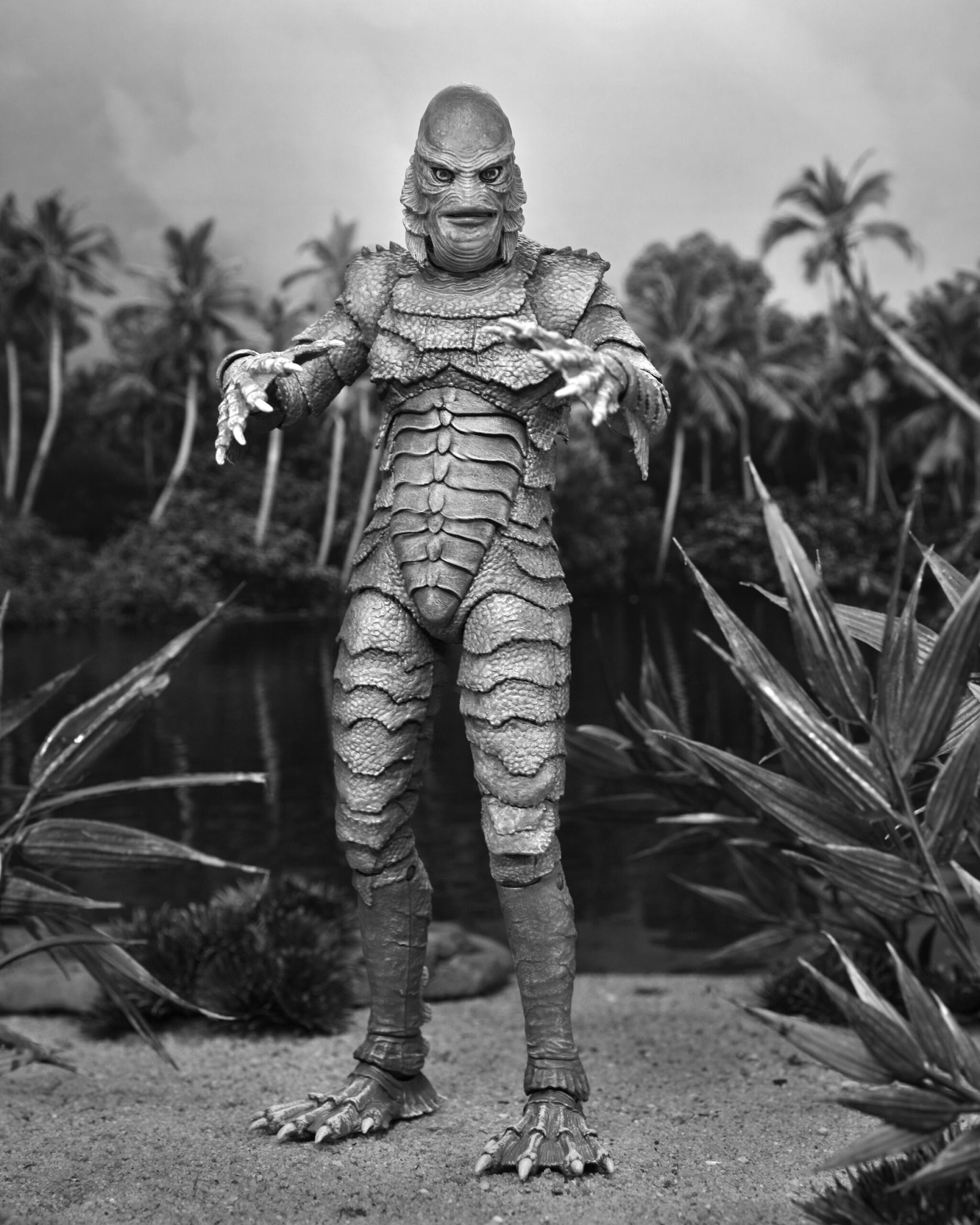 NECA Universal Monsters Ultimate Creature from the Black Lagoon (B&W) 7” Action Figure