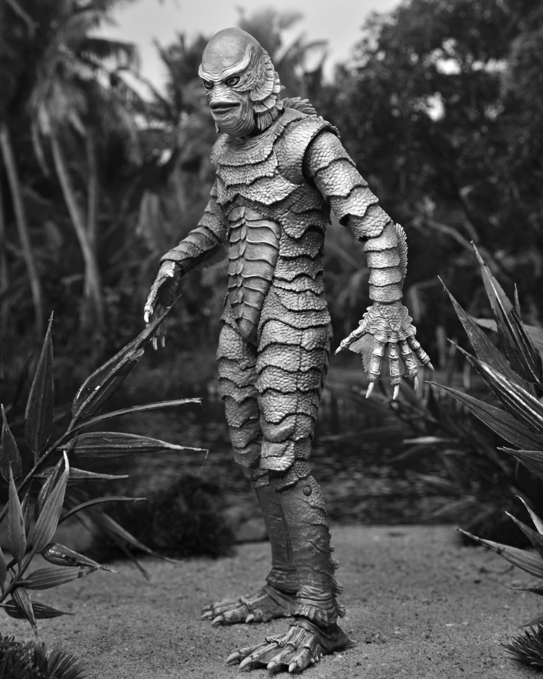 NECA Universal Monsters Ultimate Creature from the Black Lagoon (B&W) 7” Action Figure