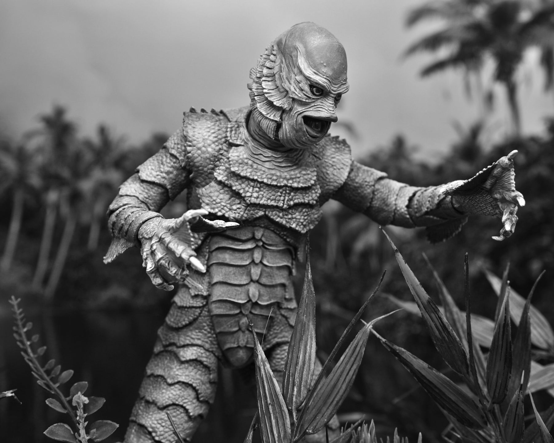 NECA Universal Monsters Ultimate Creature from the Black Lagoon (B&W) 7” Action Figure