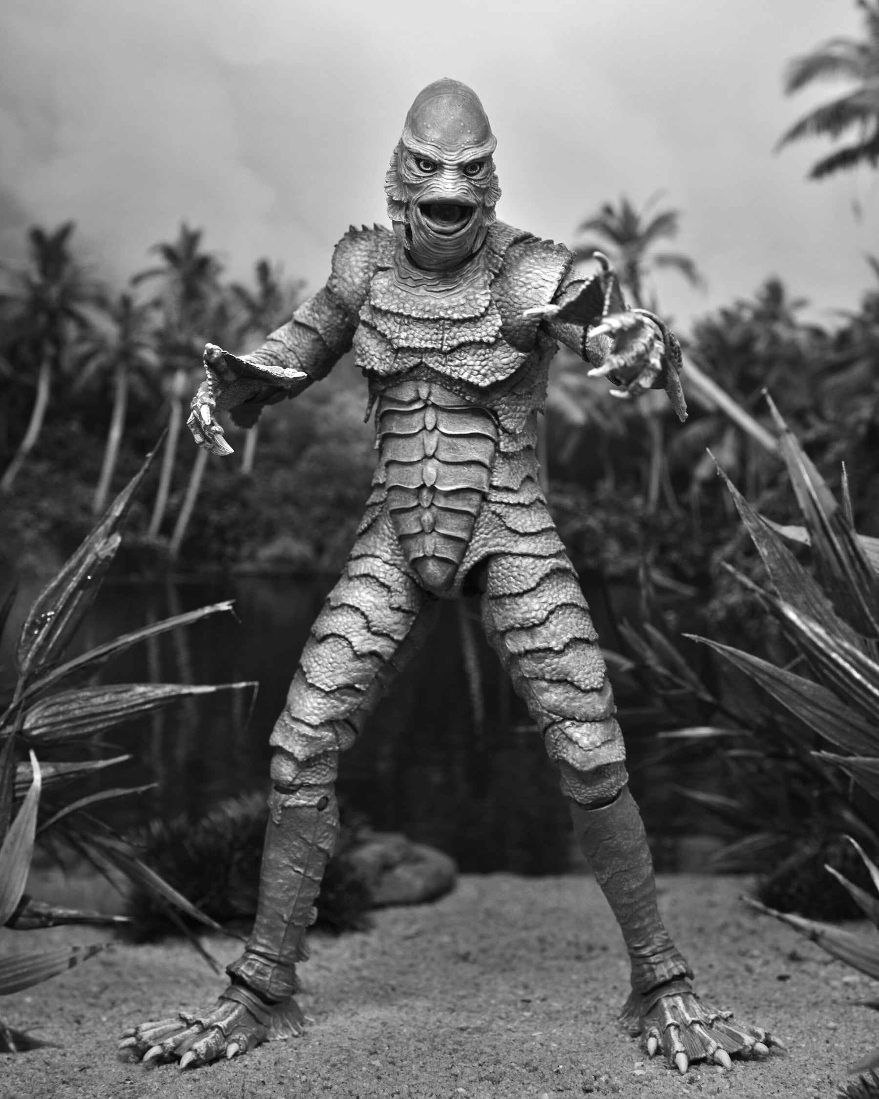 NECA Universal Monsters Ultimate Creature from the Black Lagoon (B&W) 7” Action Figure