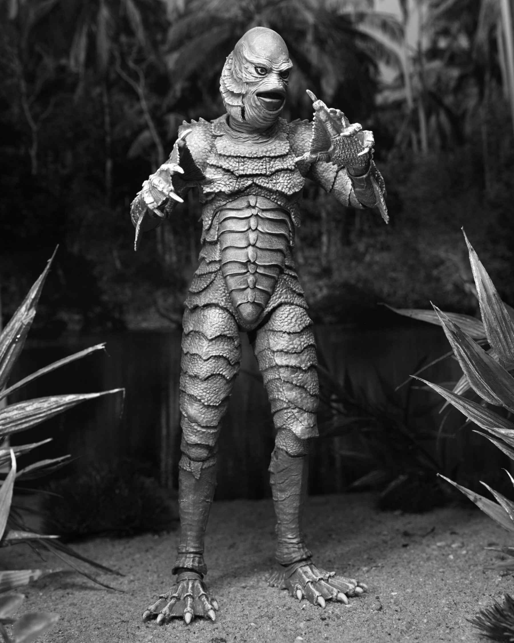 NECA Universal Monsters Ultimate Creature from the Black Lagoon (B&W) 7” Action Figure