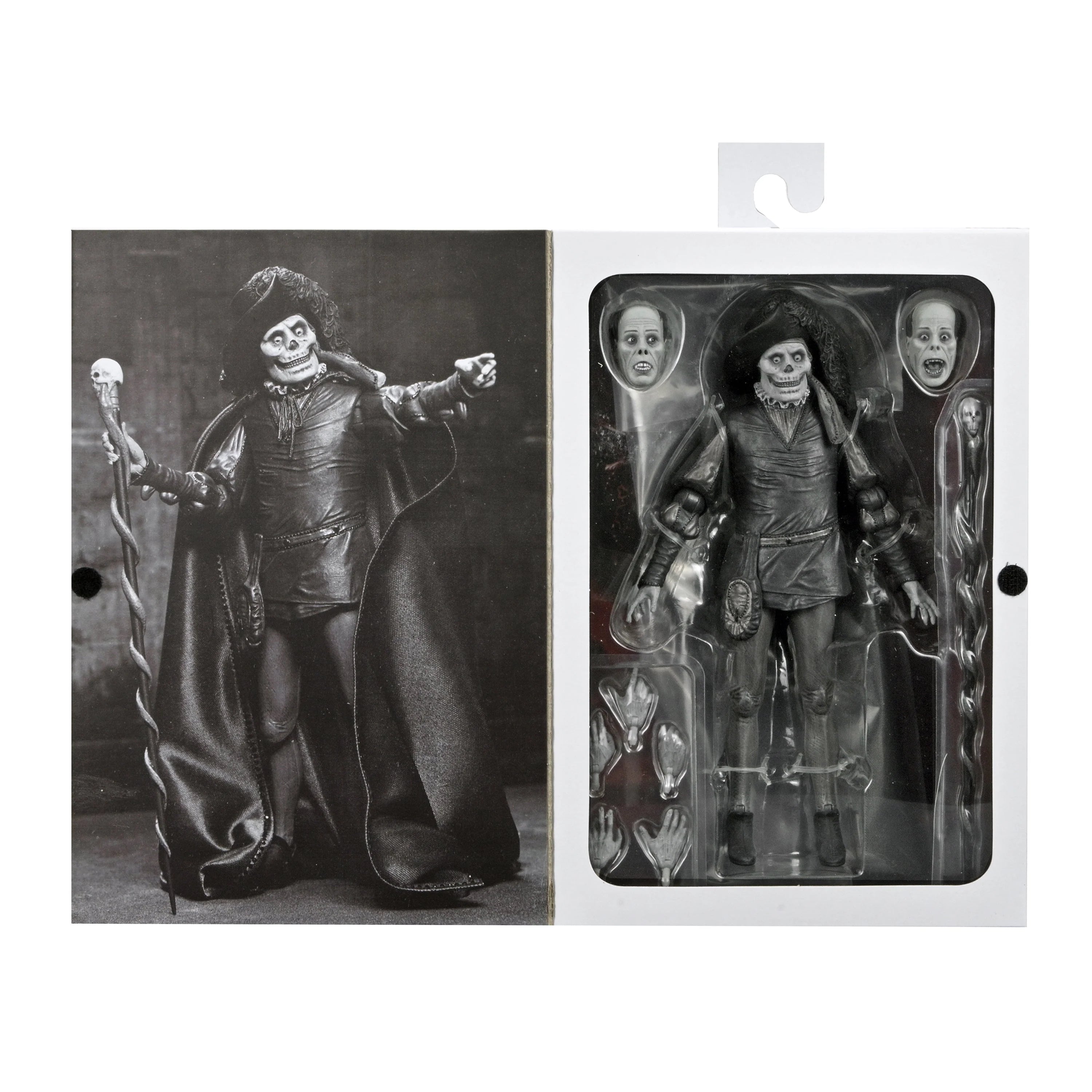 NECA - Universal Monsters - Phantom of the Opera (1925) - Ultimate Masque of the Red Death (Black & White) 7" Scale Action Figure