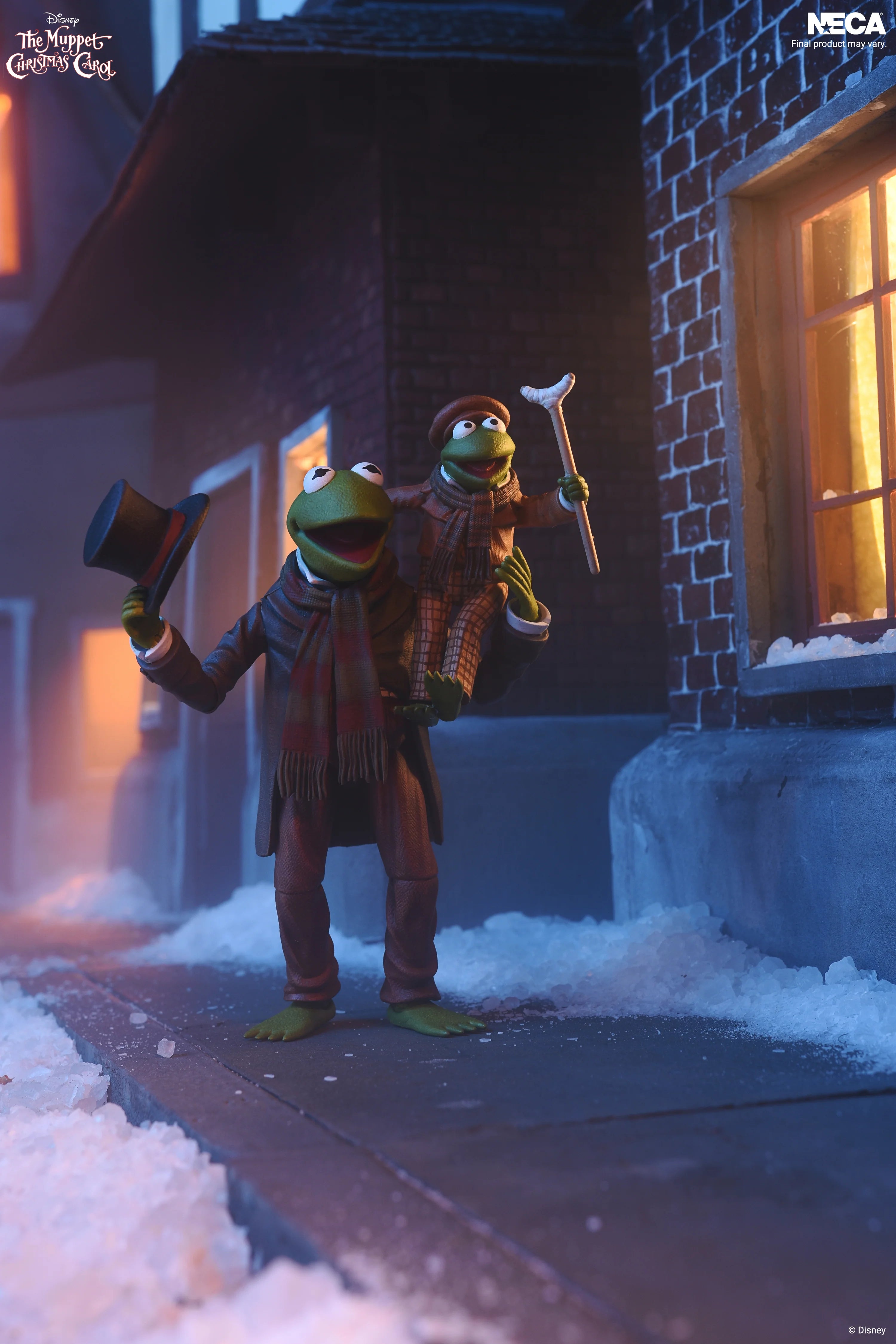 NECA - The Muppets - The Muppet Christmas Carol - Ultimate Kermit As Bob Cratchet & Robin As Tiny Tim 7" Scale Action Figure 2-Pack (Pre-Order Ships 4th Quarter 2026)