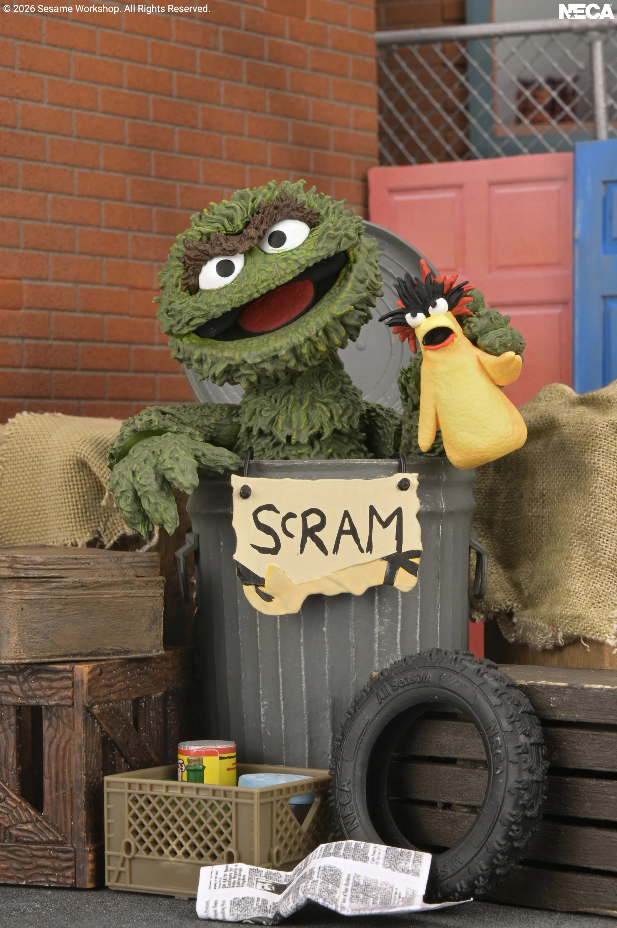 NECA - Sesame Street - Ultimate Oscar The Grouch 7" Scale Action Figure (Pre-Order Ships 4th Quarter 2026)