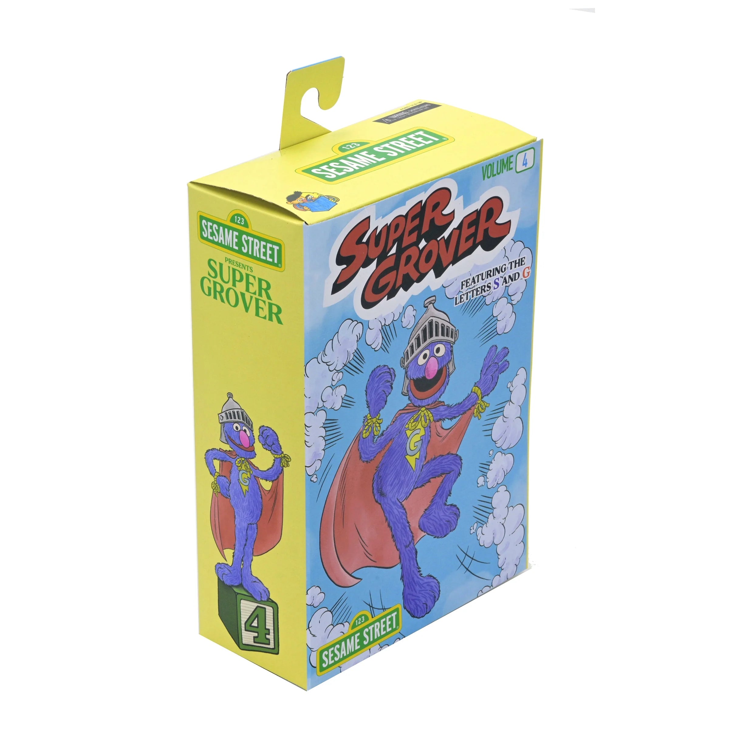 Damaged Package - NECA - Sesame Street - Ultimate Super Grover 7" Scale Action Figure