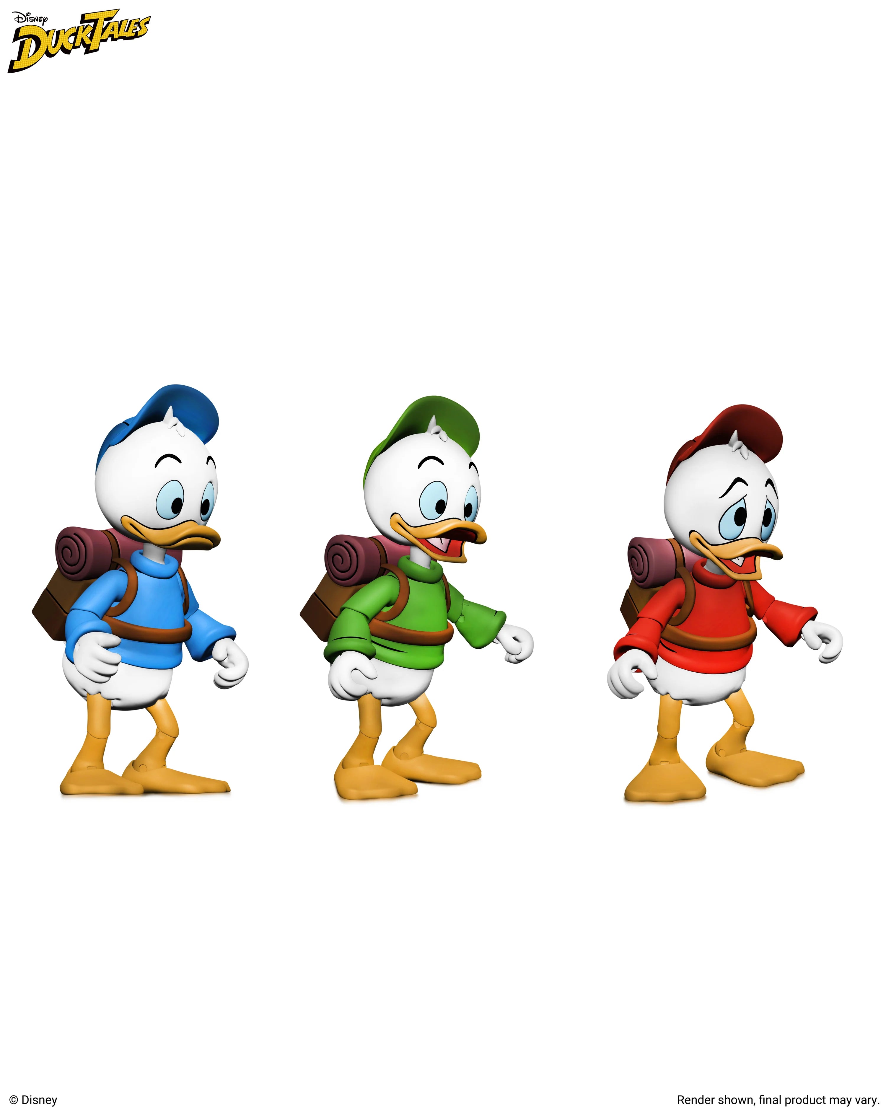 NECA - Disney’s DuckTales - Ultimate Huey, Dewey, and Louie 7" Scale Action Figure 3-Pack (Pre-Order Ships October 2026)