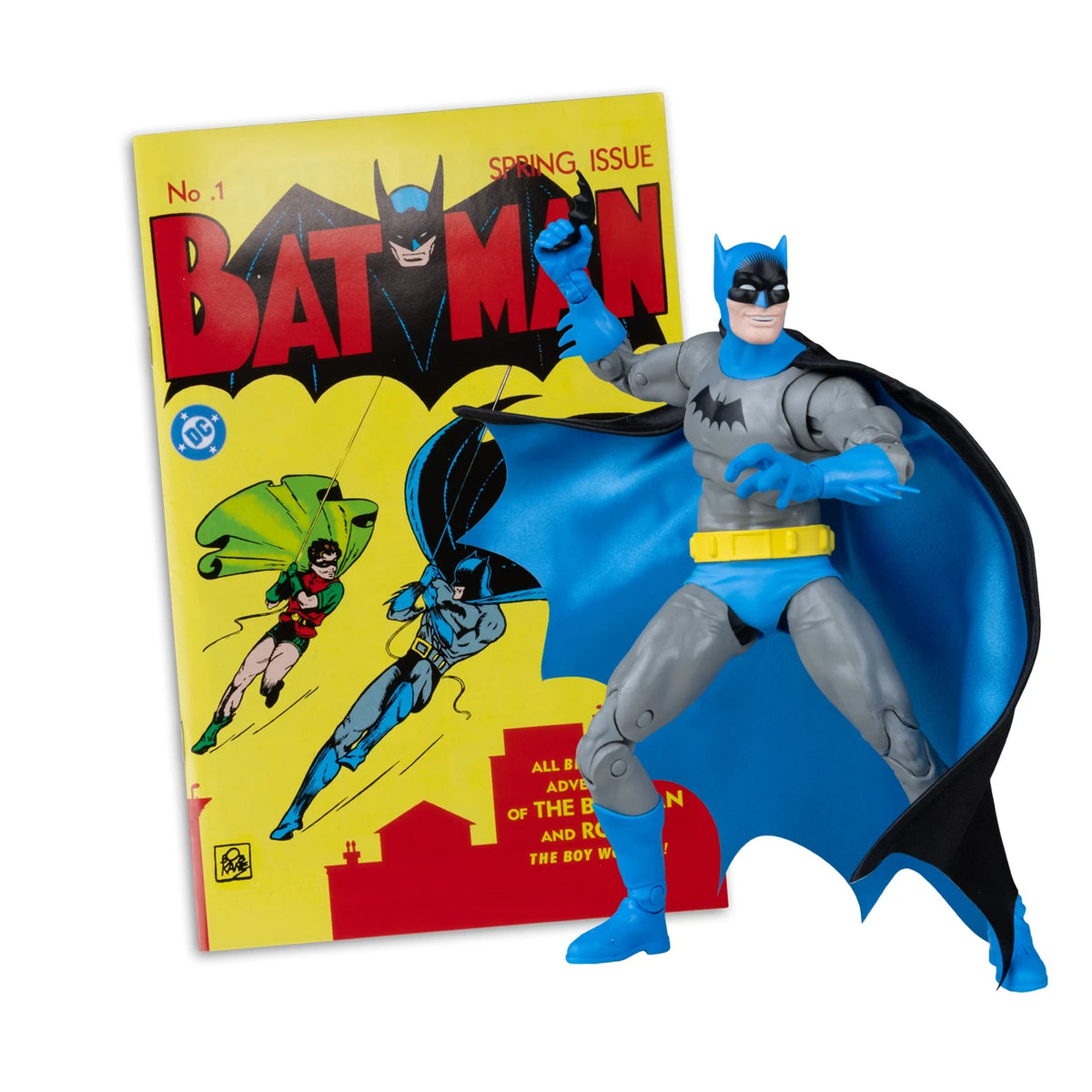 McFarlane - DC Page Punchers: Batman #1 - Batman 7" Figure with Comic