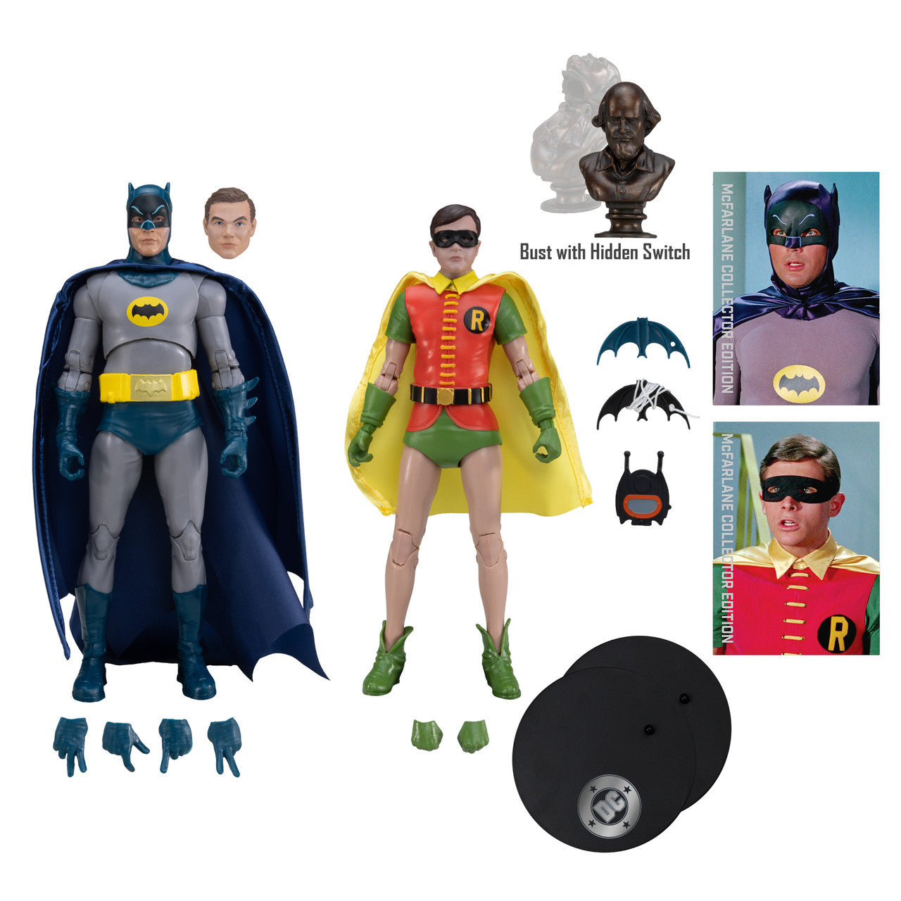 McFarlane Collector Edition #5 - DC Multiverse - Batman & Robin (Batman Classic TV Series) 7" Action Figure 2-Pack