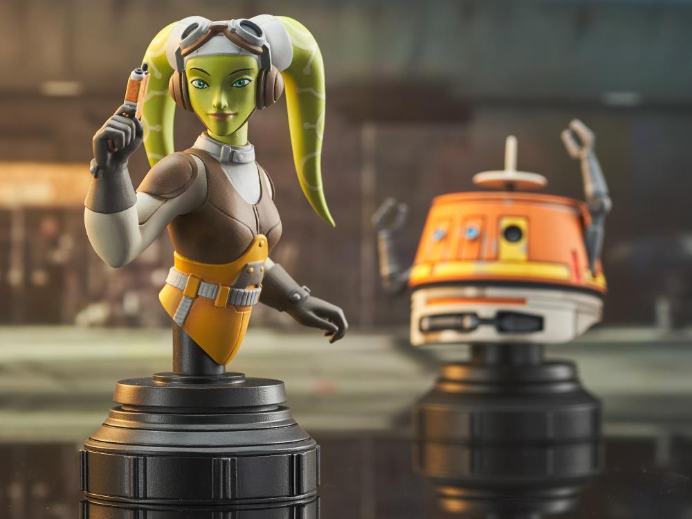 DIAMOND SELECT - Star Wars Rebels Hera and Chopper 1/7 Scale Limited Edition Bust Set