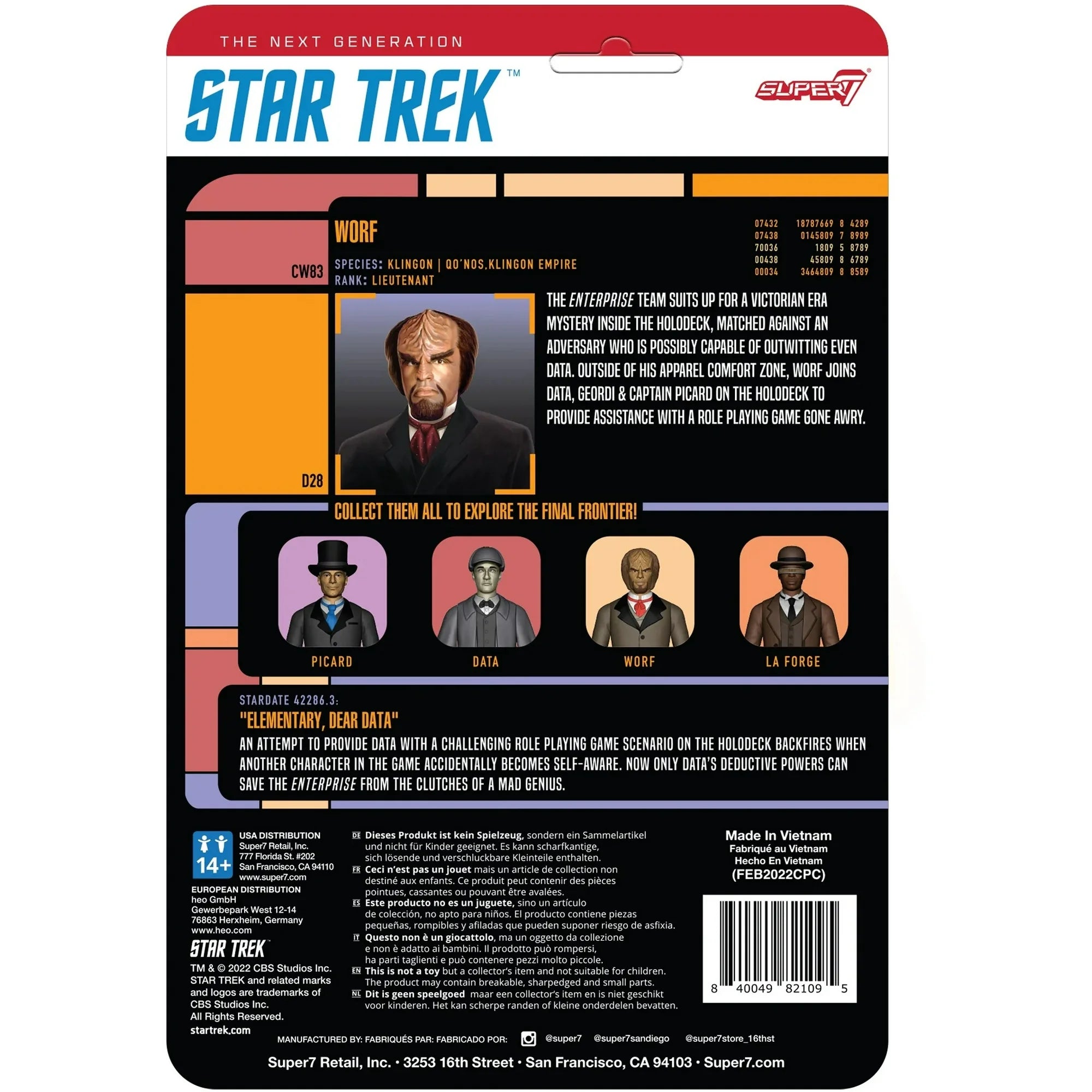 Star Trek: The Next Generation ReAction Figure Wave 3 - Victorian Worf