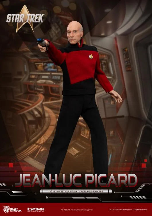 BEAST KINGDOM - Star Trek VII: Generations Dynamic 8ction Heroes DAH-129P Captain Picard Limited Edition Action Figure (Pre-Order Ships 1st Quarter 2026)