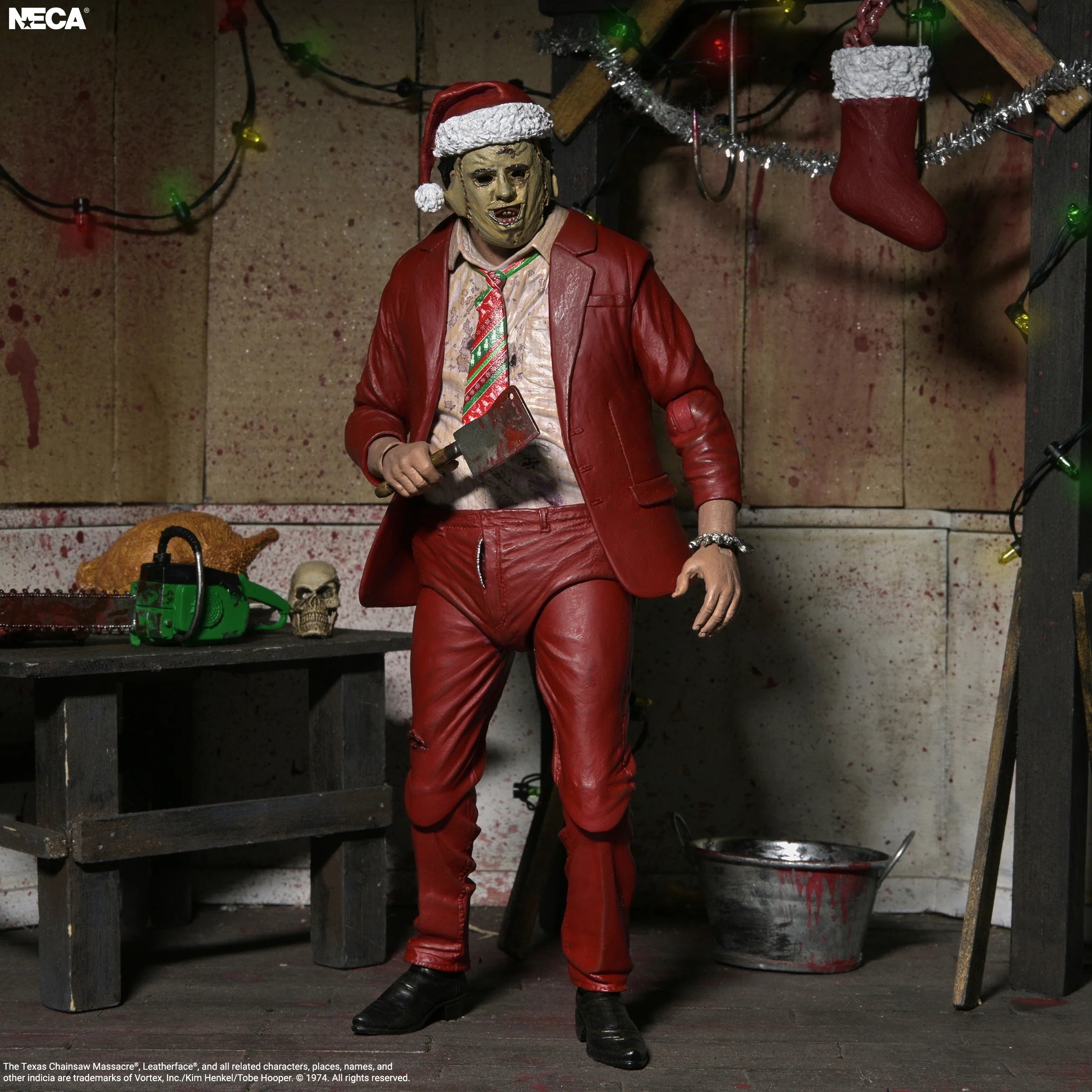 NECA - Texas Chainsaw Massacre - Ultimate Santa Leatherface 8" Clothed Action Figure (Pre-Order Ships October 2026)