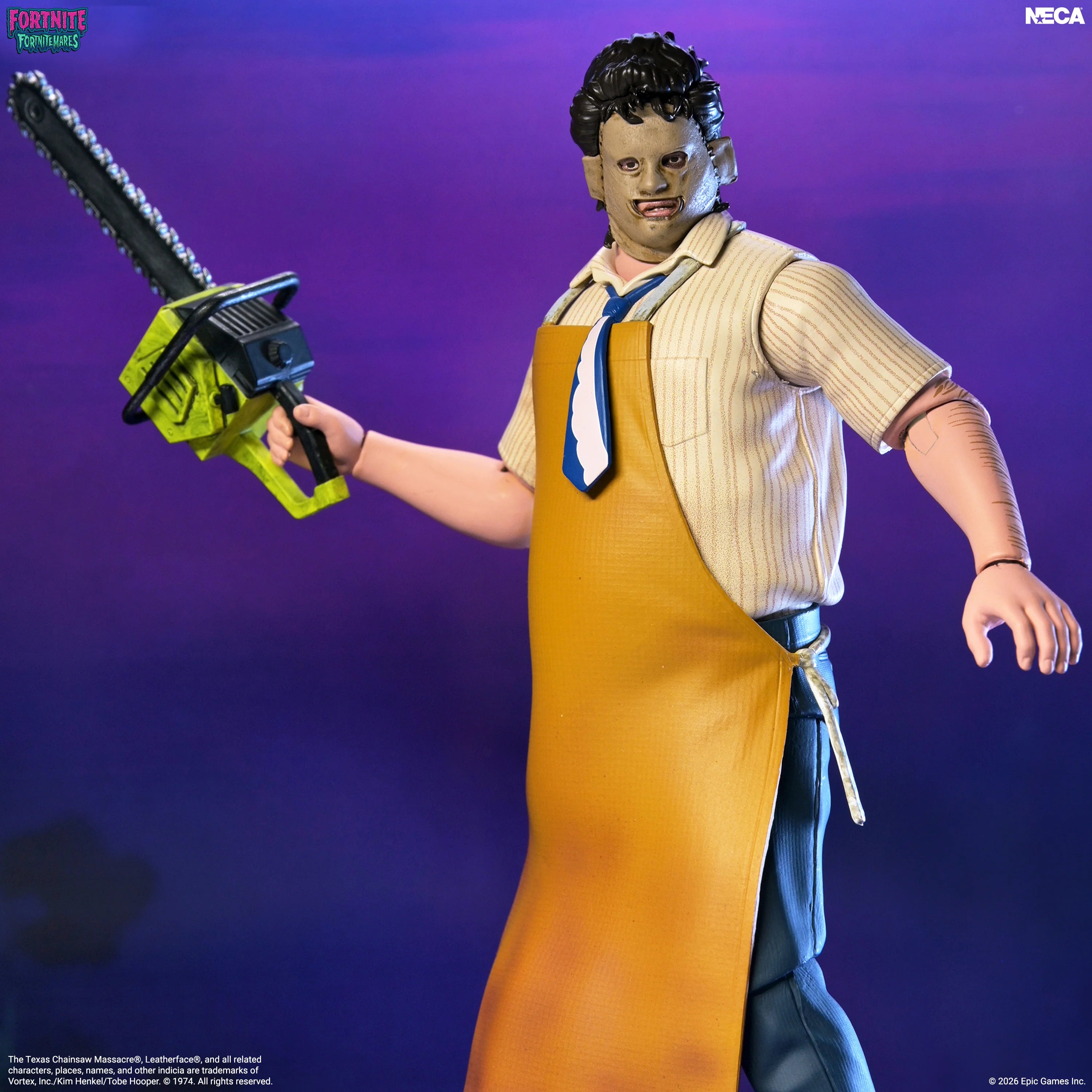 NECA - Fortnite x Texas Chainsaw Massacre - Fortnitemares Leatherface 7" Scale Action Figure (Pre-Order Ships October 2026)