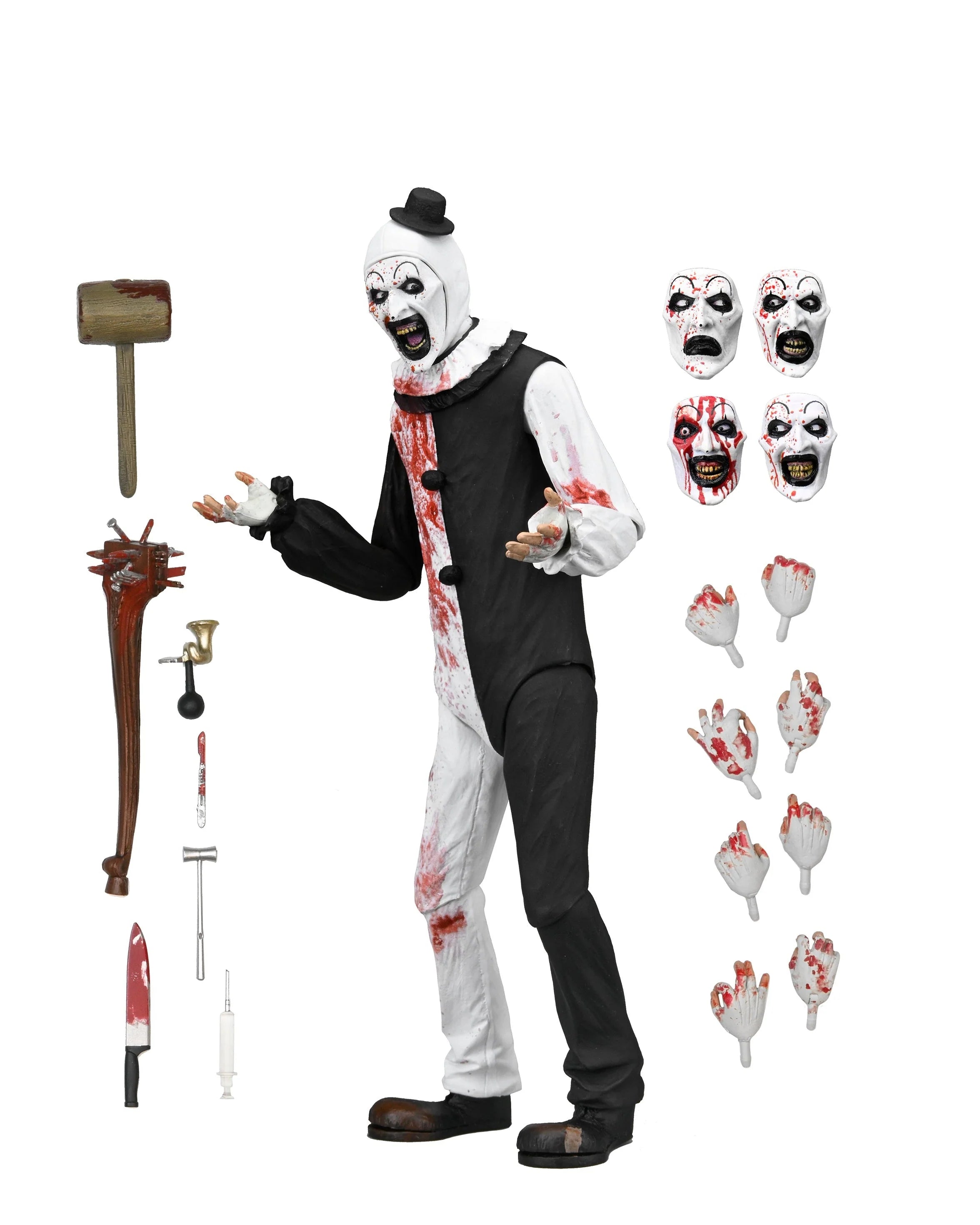 NECA - Terrifier - Ultimate Art the Clown (Blood Splattered) 7" Scale Action Figure (Pre-Order Ships April 2026)