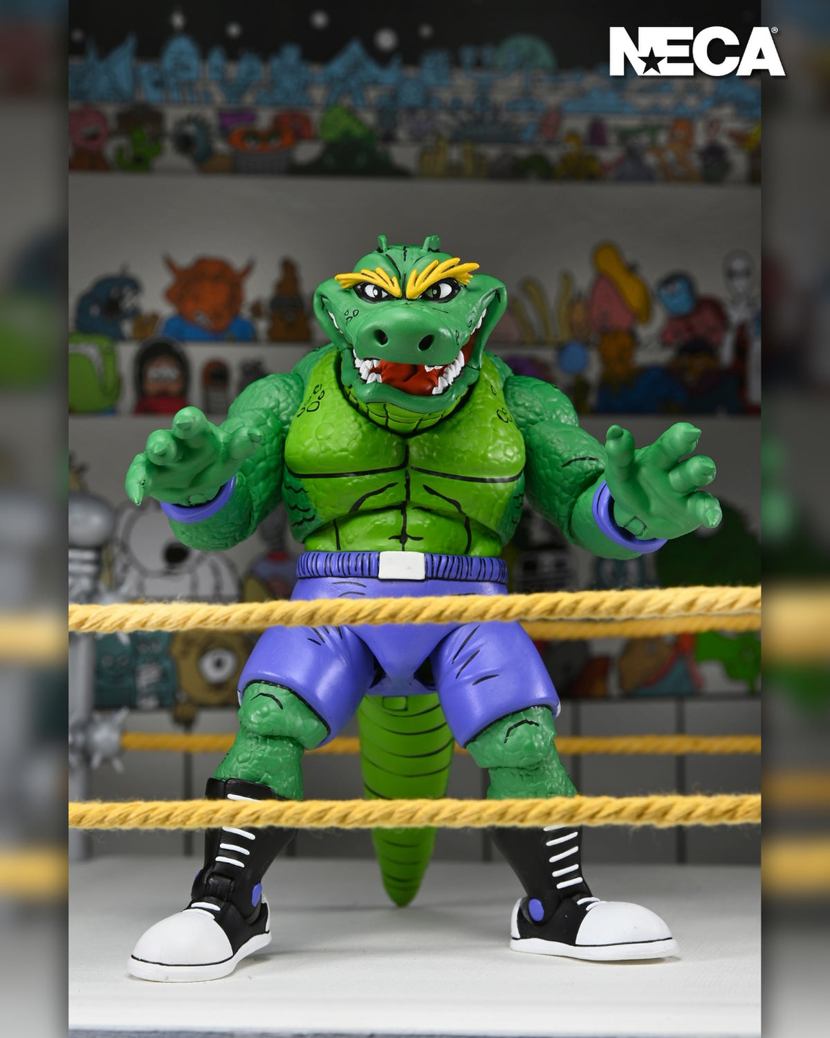 NECA - TMNT: Archie Comics - Stump Wrestling Leatherhead 7" Action Figure