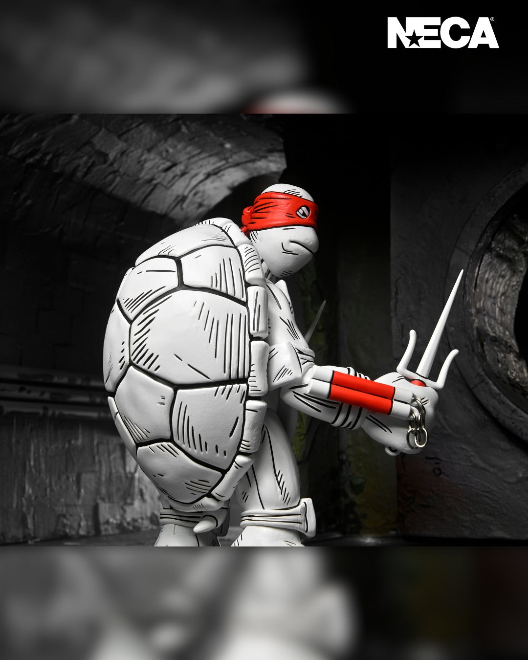 NECA - TMNT: Archie Comics - Black & White First Turtles Action Figure 2-Pack