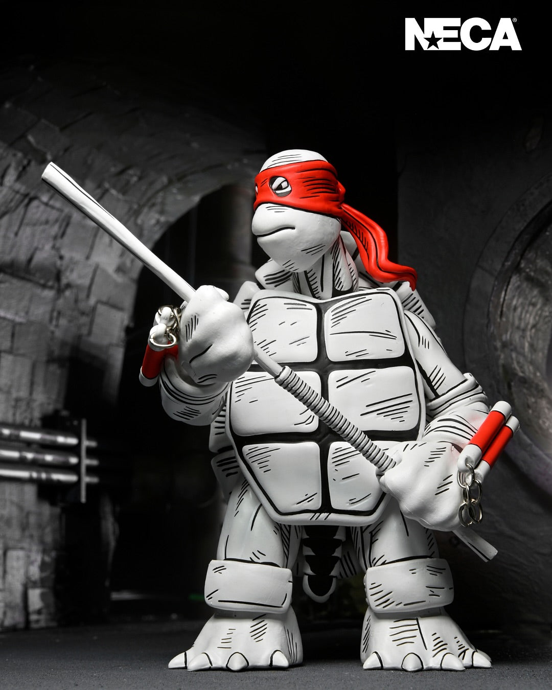 NECA - TMNT: Archie Comics - Black & White First Turtles Action Figure 2-Pack