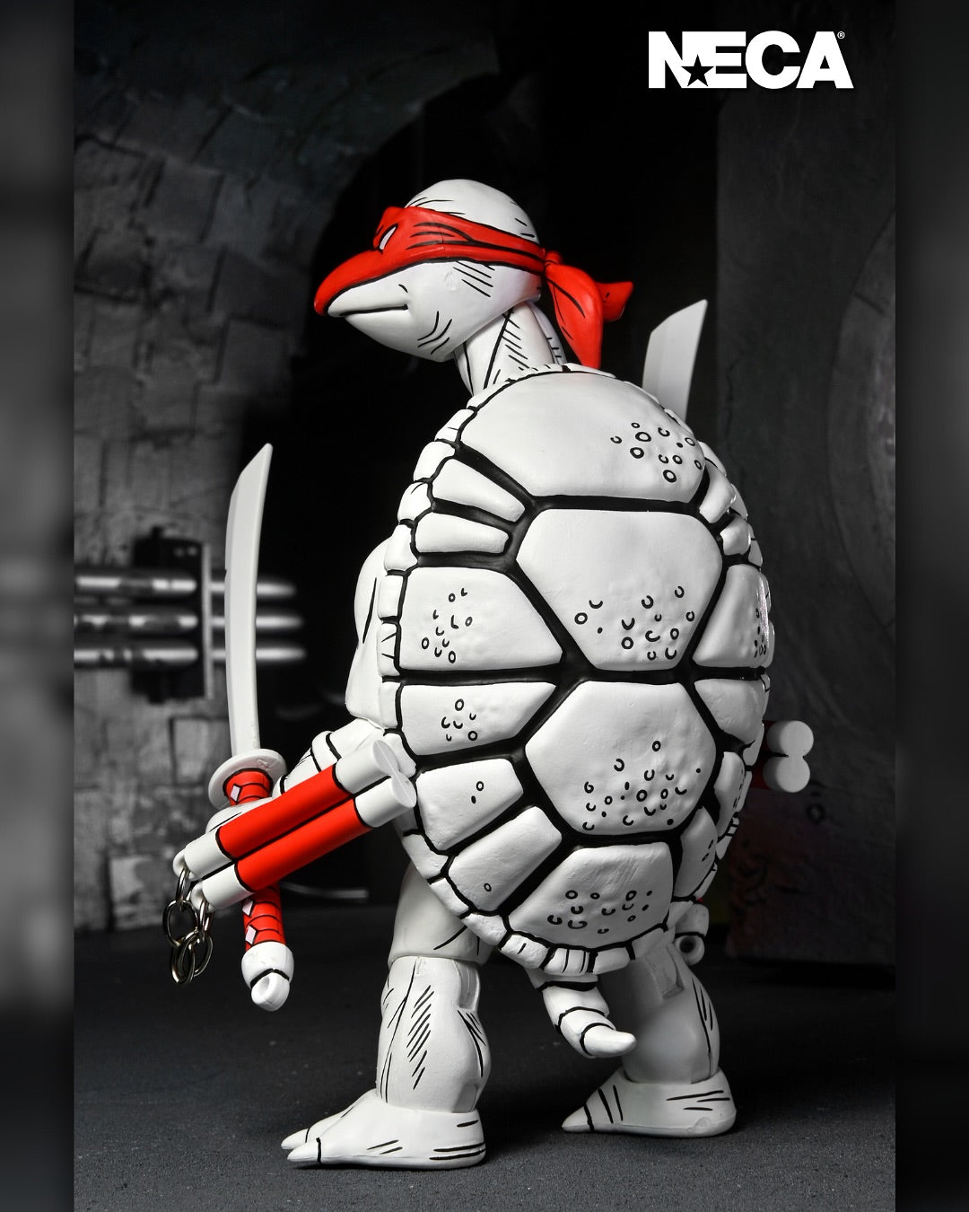 NECA - TMNT: Archie Comics - Black & White First Turtles Action Figure 2-Pack