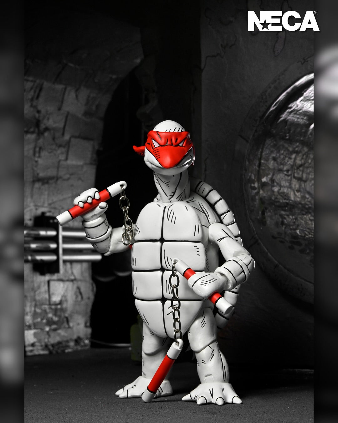 NECA - TMNT: Archie Comics - Black & White First Turtles Action Figure 2-Pack