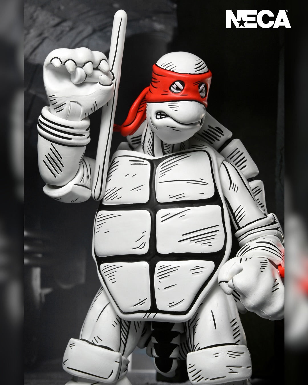 NECA - TMNT: Archie Comics - Black & White First Turtles Action Figure 2-Pack