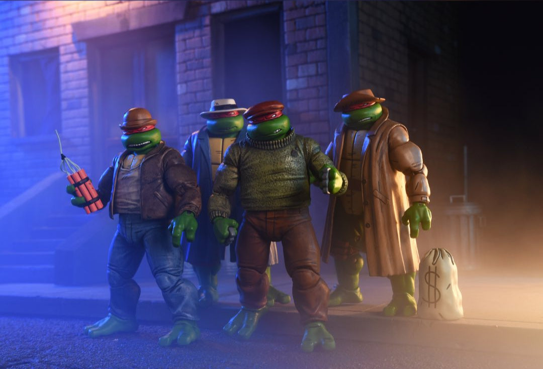 NECA - TMNT: Mirage Comics - Gangster Turtles Action Figure 4-Pack