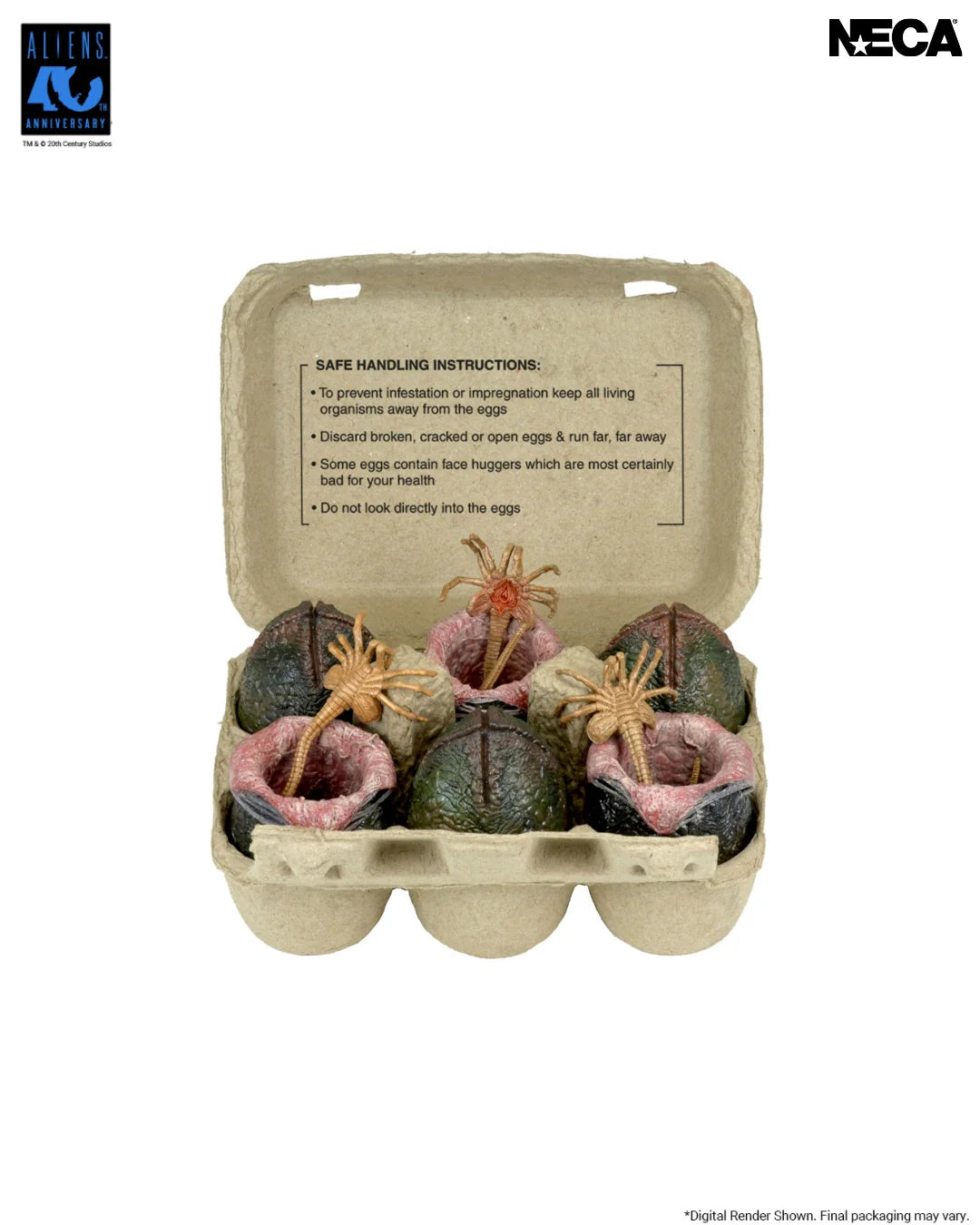 NECA - Aliens: 40th Anniversary Carton of Alien Eggs Accessory 6-Pack (Pre-Order Ships September 2026)