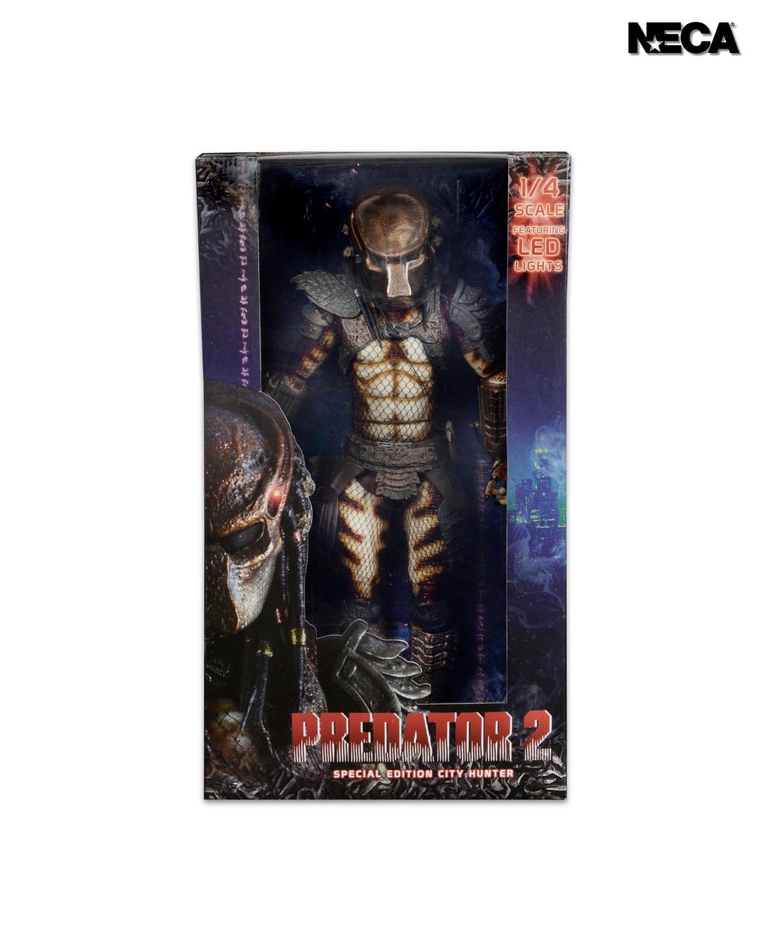 NECA - Predator 2 - City Hunter Predator with LED Lights 1/4 Scale Action Figure (Pre-Order Ships November 2025)
