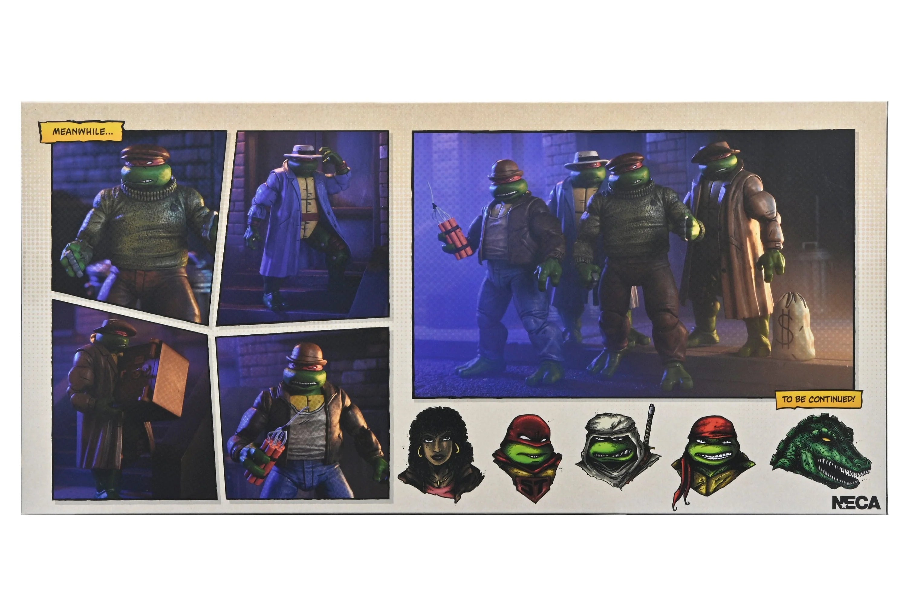 NECA - TMNT: Mirage Comics - Gangster Turtles Action Figure 4-Pack