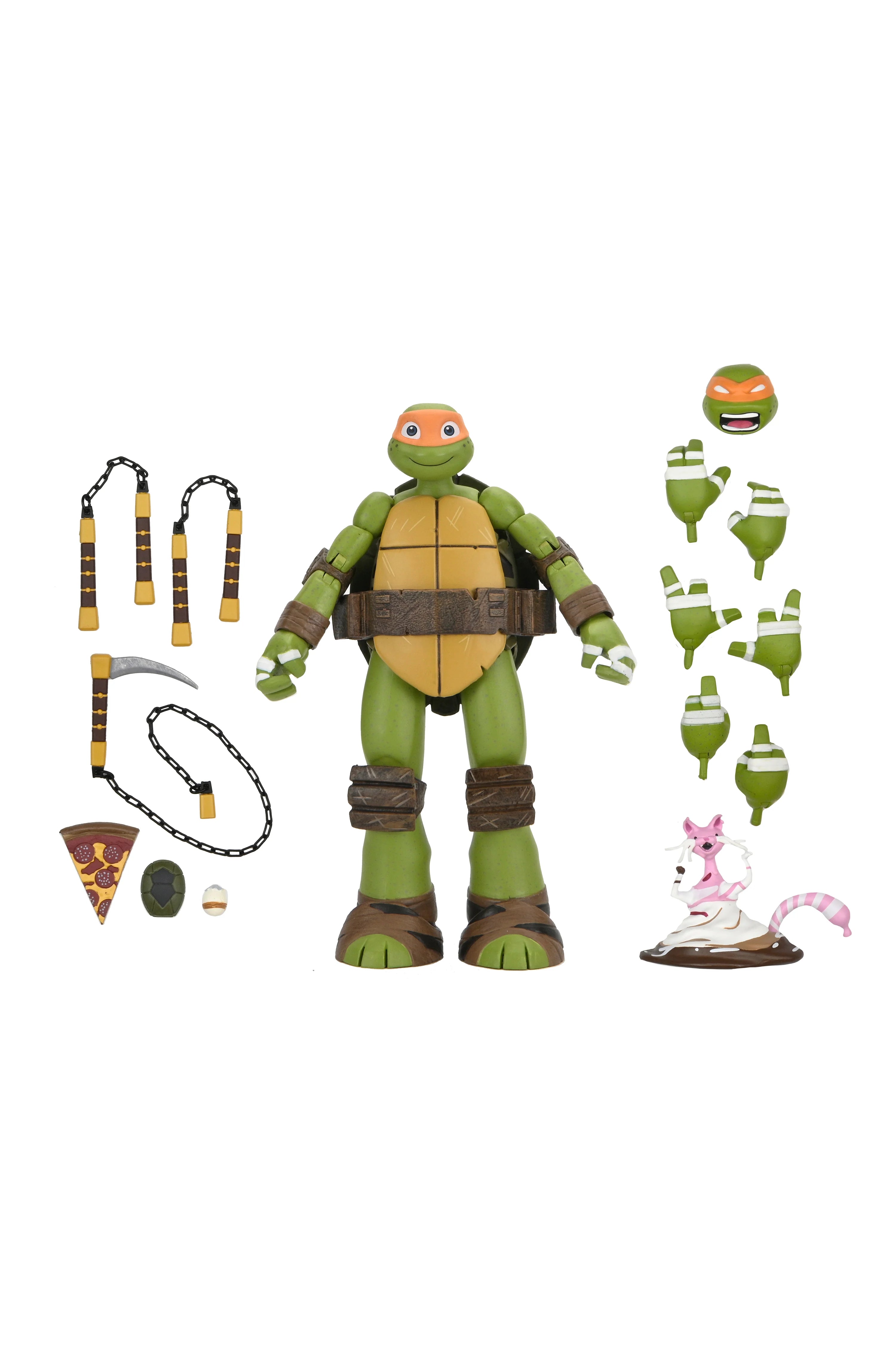 NECA - TMNT (2012 Cartoon Series) 7" Scale Action Figure Bundle 4-Pack