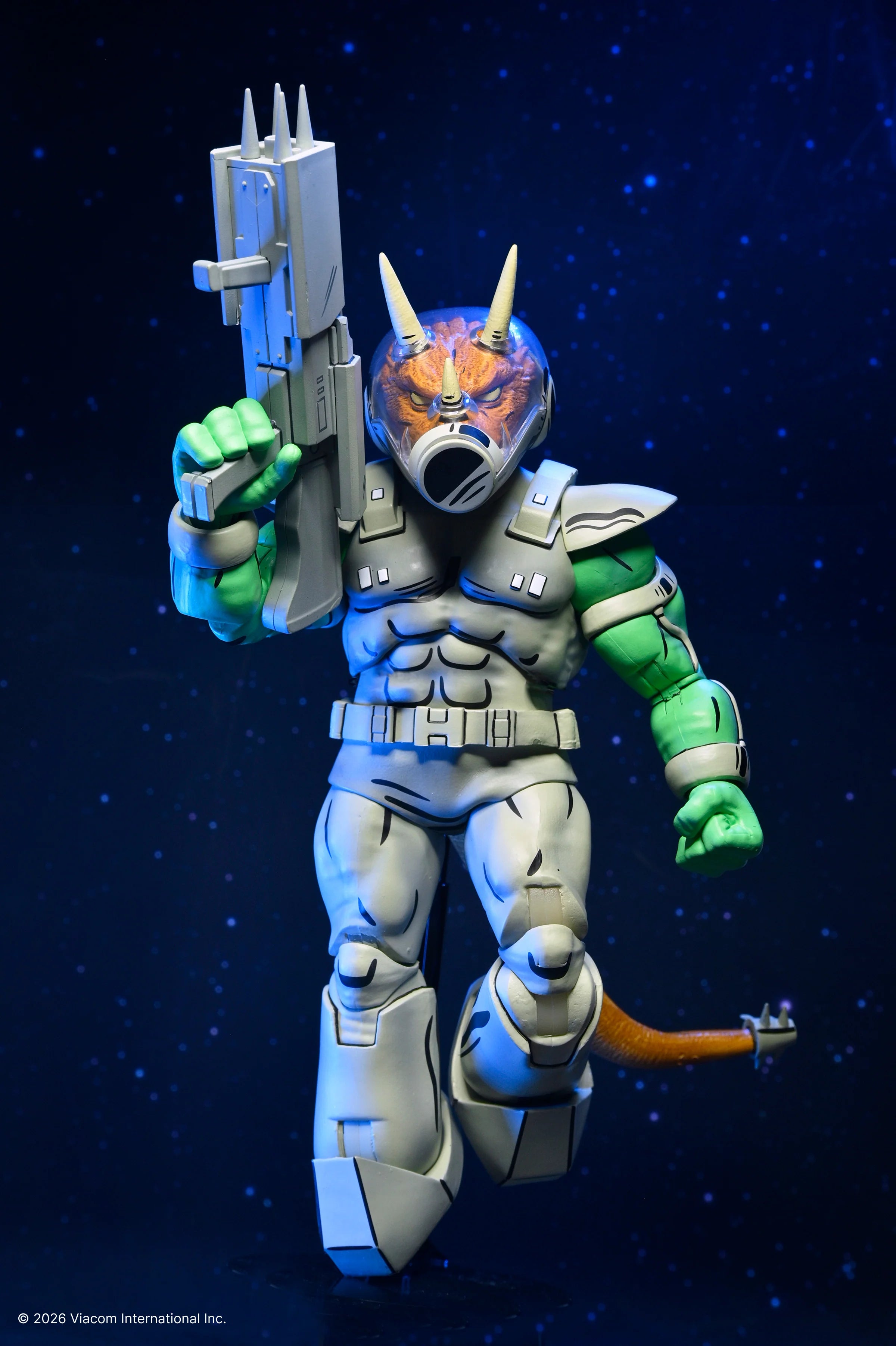 NECA - TMNT: Mirage Comics - Shock Commando Triceraton 7" Scale Action Figure (Pre-Order Ships August 2026)