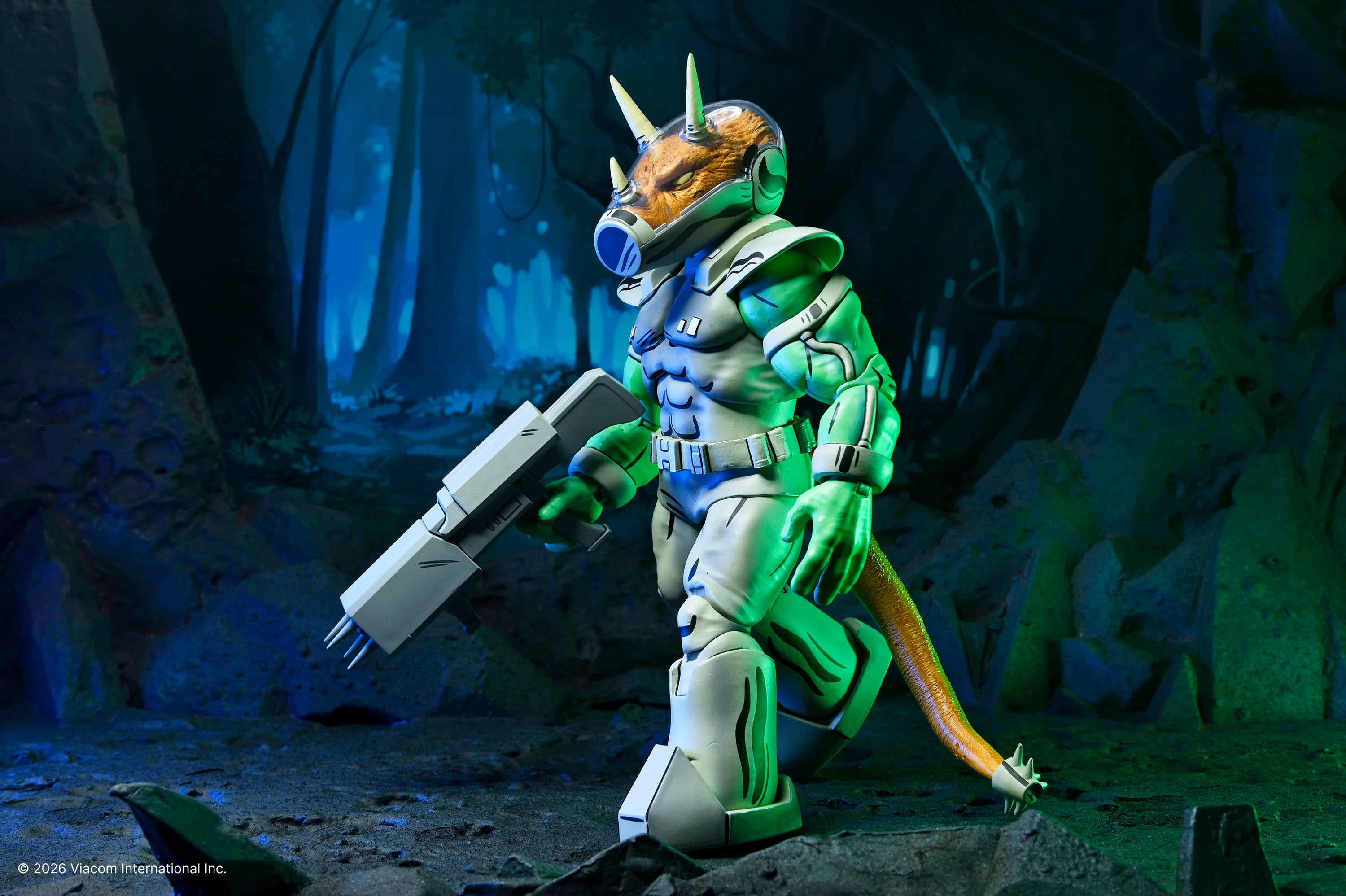 NECA - TMNT: Mirage Comics - Shock Commando Triceraton 7" Scale Action Figure (Pre-Order Ships August 2026)