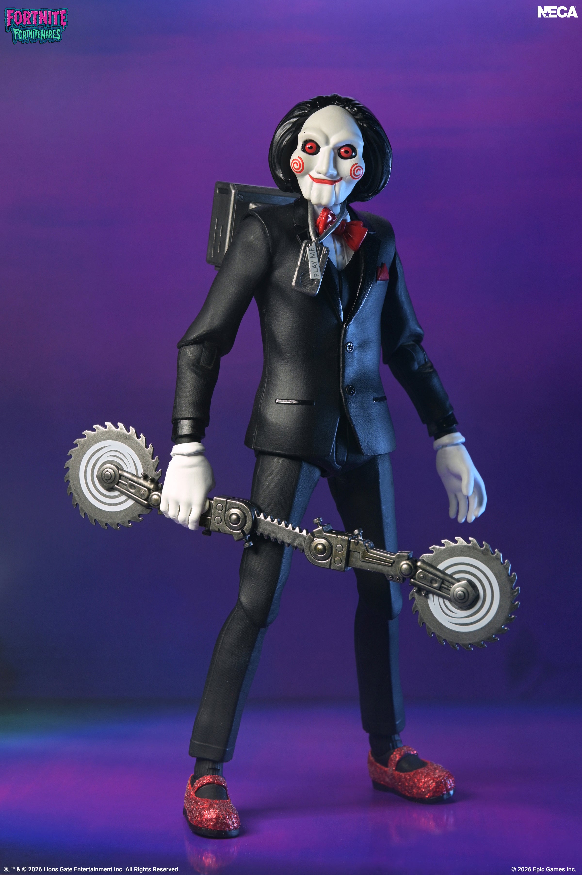 NECA - Fortnite x Saw - Fortnitemares Billy The Puppet 7" Scale Action Figure (Pre-Order Ships October 2026)