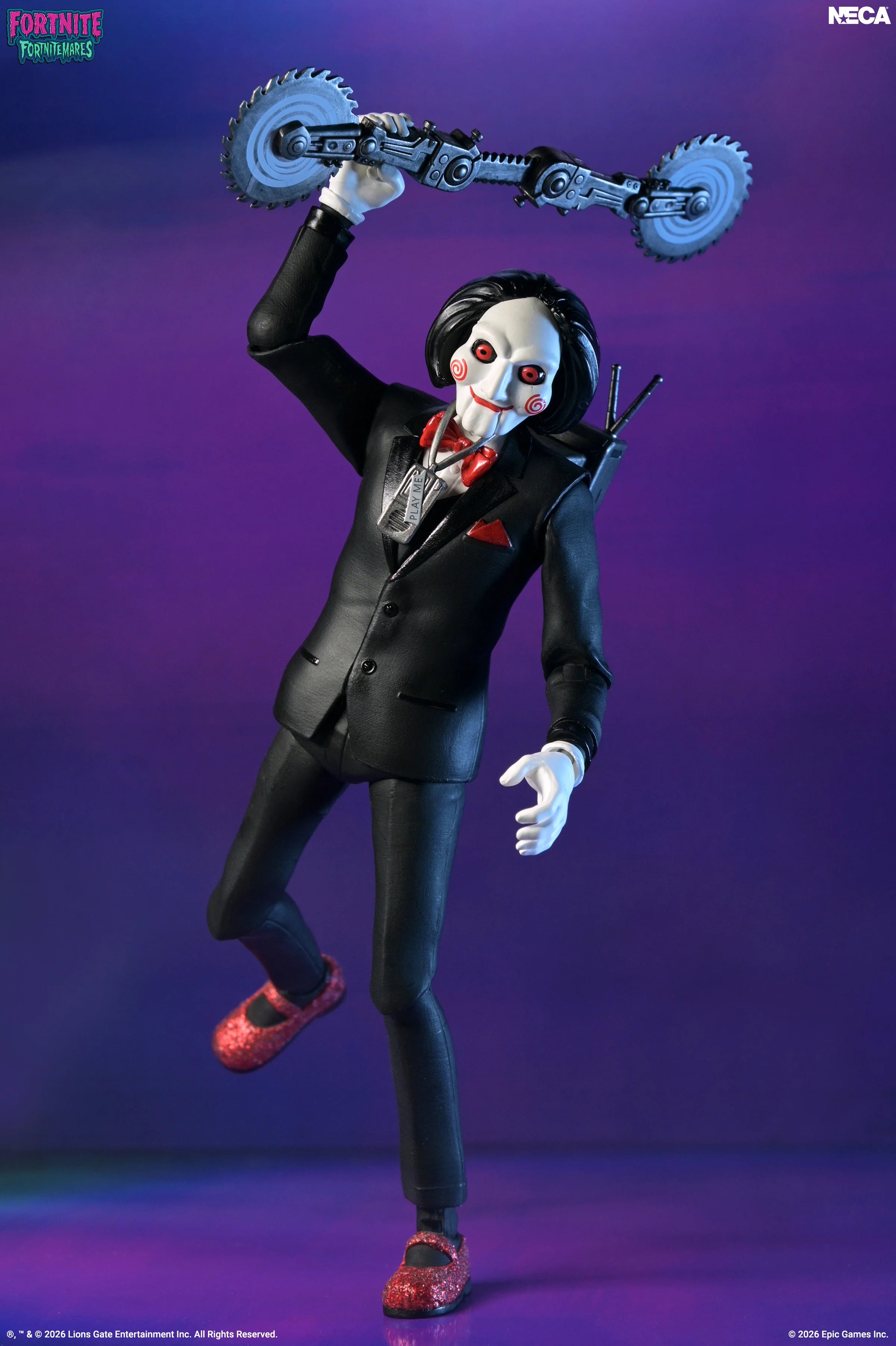 NECA - Fortnite x Saw - Fortnitemares Billy The Puppet 7" Scale Action Figure (Pre-Order Ships October 2026)