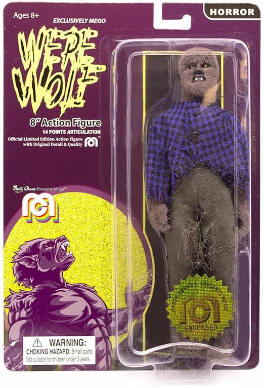 Mego Horror The Face Of The Screaming Werewolf 8" Action Figure