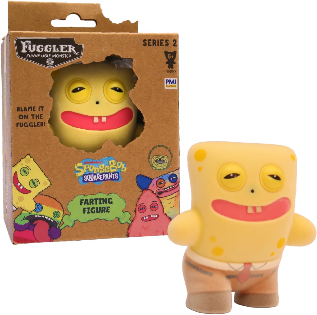 Fuggler - Series 2 - SpongeBob - 3.5" Interactive Farting Figure
