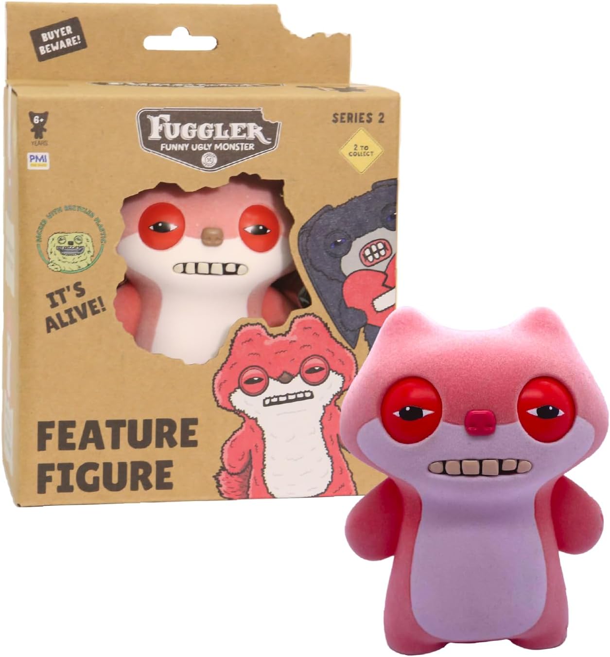 Fuggler - Series 2 - Sketchy Squirrel - 4.5" Interactive Feature Figure