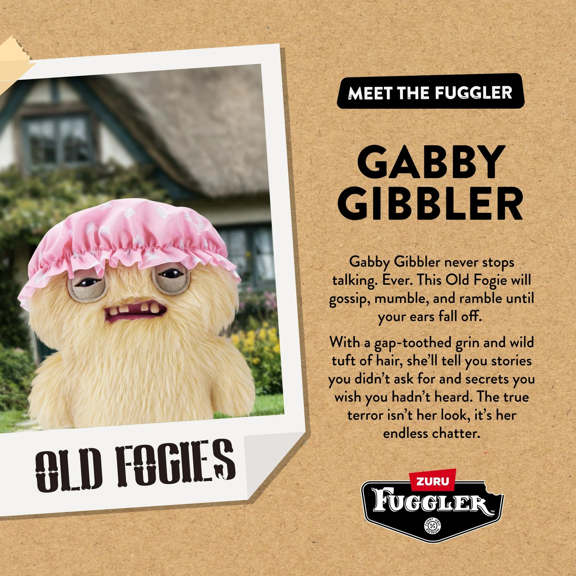 Fuggler Old Fogies Gabby Gibbler 9-Inch Plush Figure