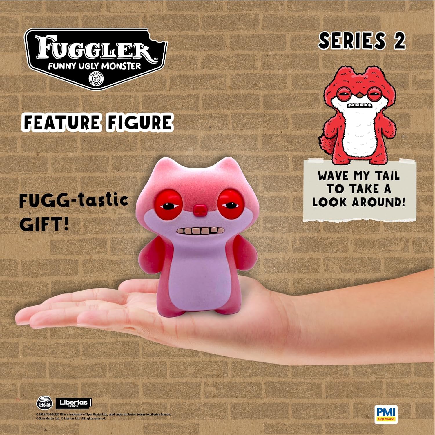 Fuggler - Series 2 - Sketchy Squirrel - 4.5" Interactive Feature Figure