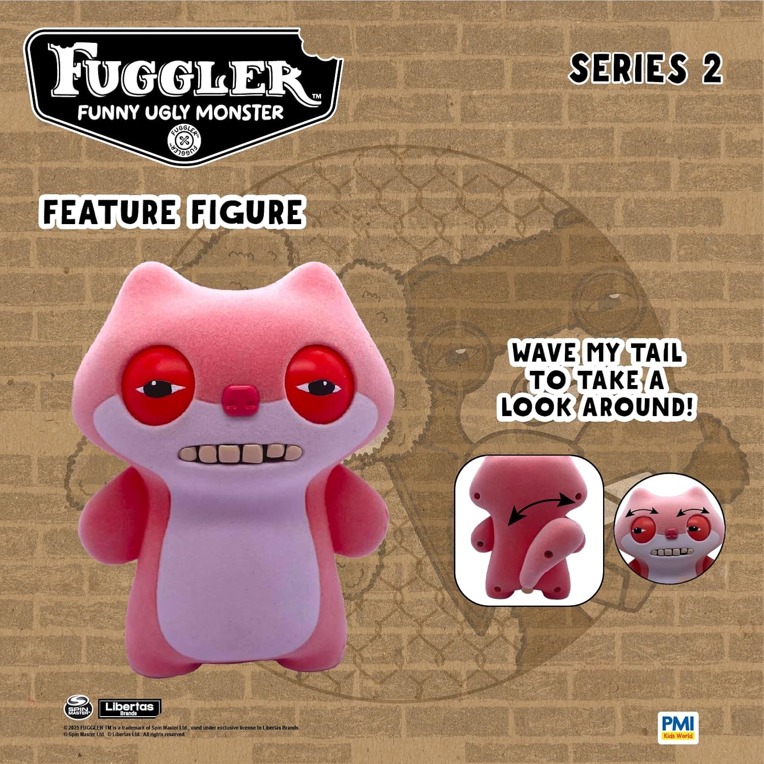 Fuggler - Series 2 - Sketchy Squirrel - 4.5" Interactive Feature Figure