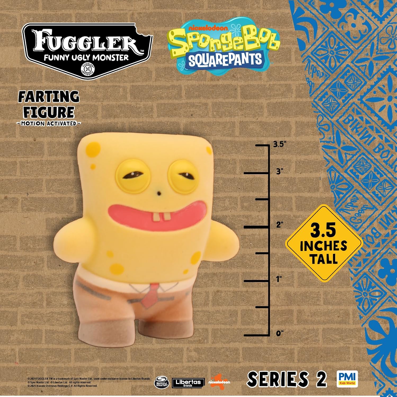 Fuggler - Series 2 - SpongeBob - 3.5" Interactive Farting Figure