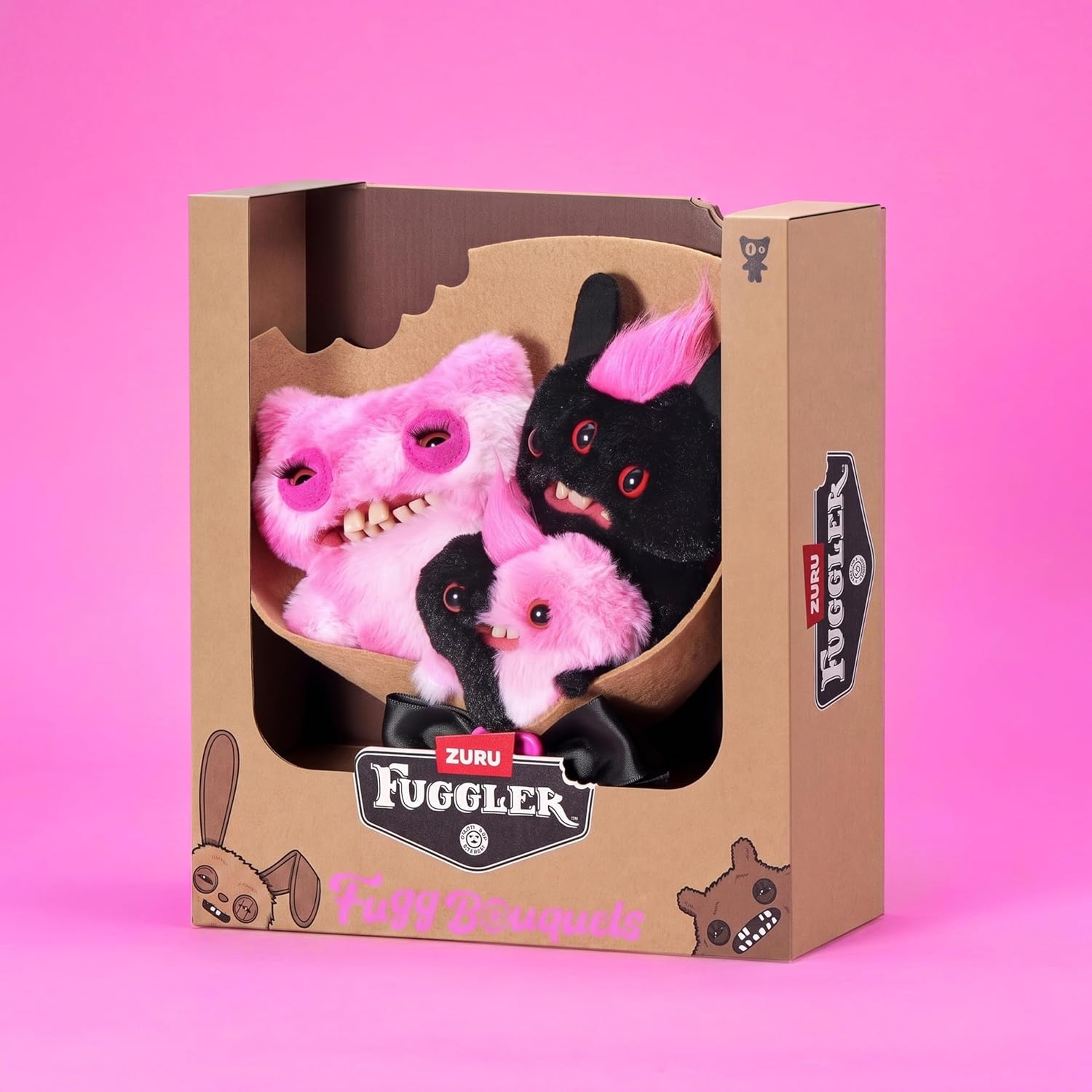 Fuggler - Fugg Bouquets - Dad, Mom, & Baby Plush 3-Pack (Munch Munch, Reek-O, & Munch-O)