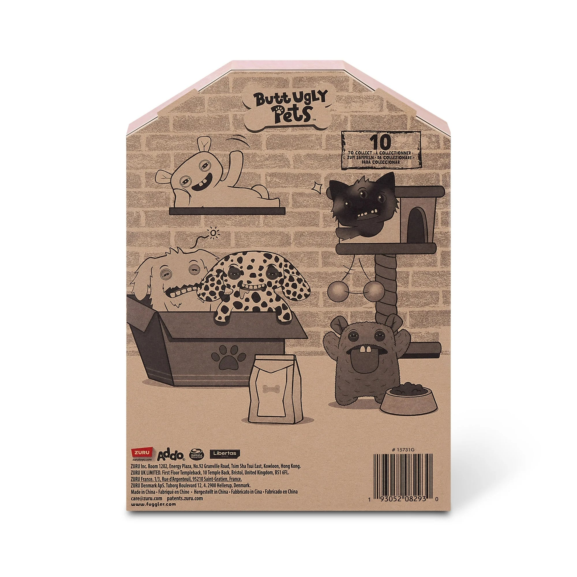 Fuggler - Butt Ugly Pets - Yawper (Pomeranian) - 9" Plush Figure