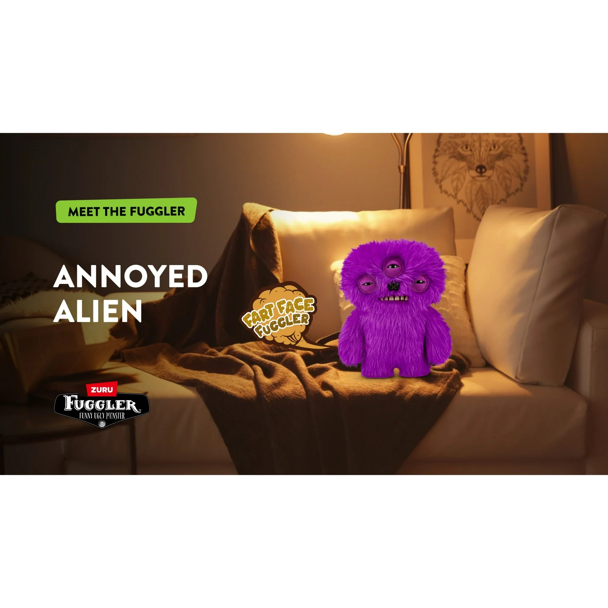 Fuggler - Fart Face - Annoyed Alien - 9" Plush Figure