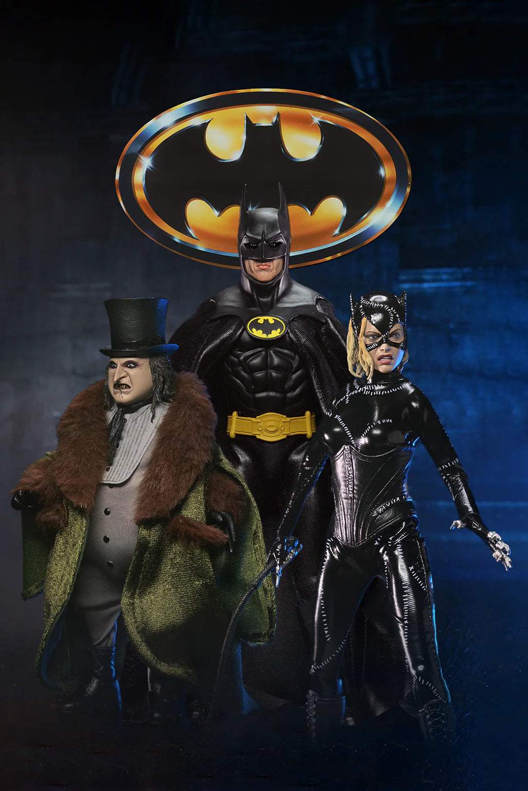 NECA - Batman (1989 Film) & Batman Returns - 8" Clothed Action Figure Bundle (Pre-Order Ships August 2026)